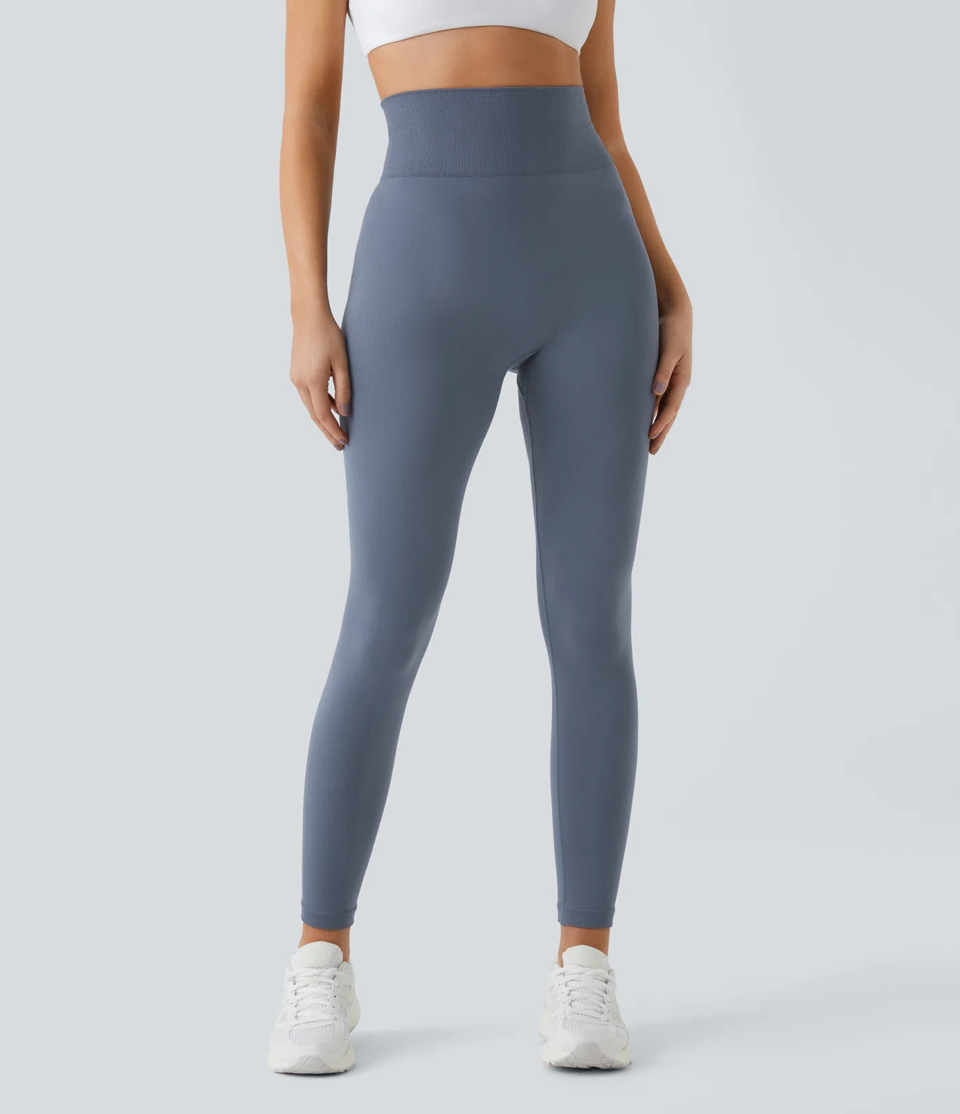 Seamless Flow High Waist Plain Hip Lifting Leggings