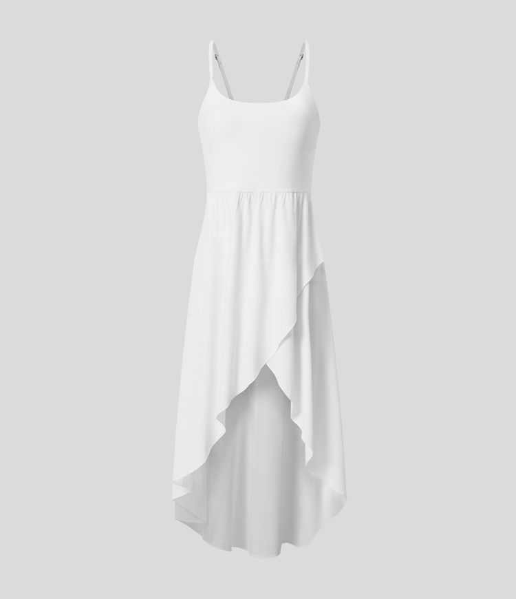 Breezeful™ High Low 2-Piece Pocket Flowy Midi Quick Dry Casual Dress