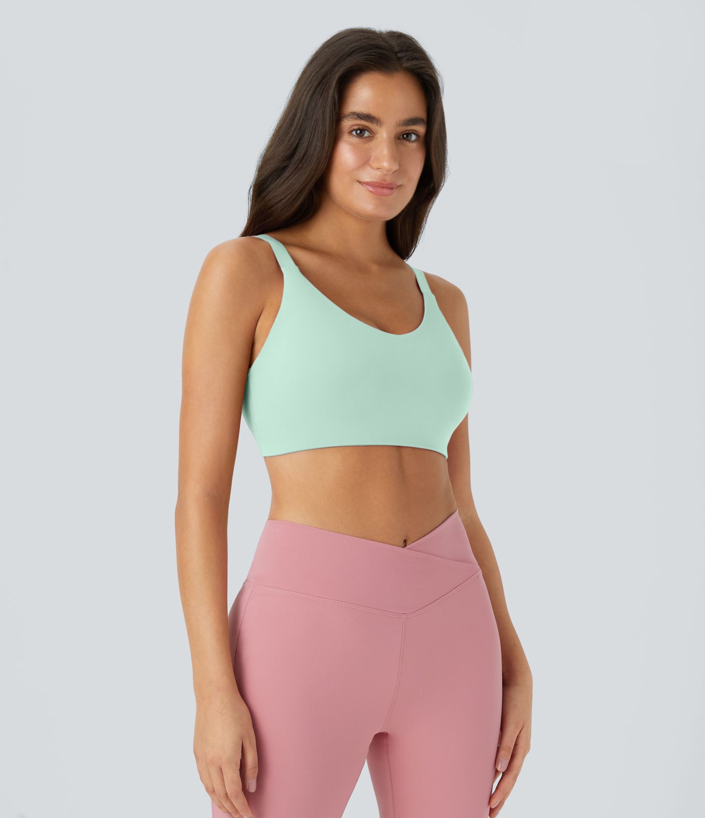 Low Support Cut Out Yoga Sports Bra