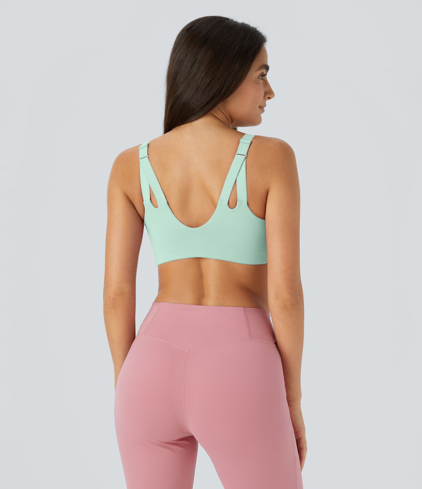 Low Support Cut Out Yoga Sports Bra