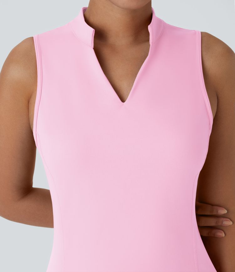 Softlyzero™ Airy Tiered Ruffle 2-Piece Pocket Cool Touch Mini Golf Active Dress-UPF50+