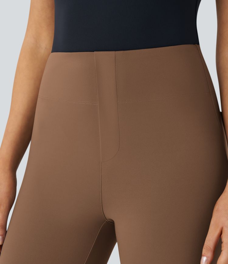 Pantalon de travail Halara Flex™ Taille Haute à Poches et Coupe Fuselée