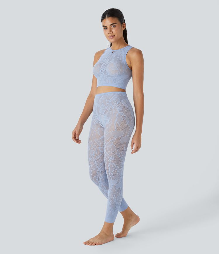 OneForm Seamless Flow High Waisted Cut Out Casual Leggings