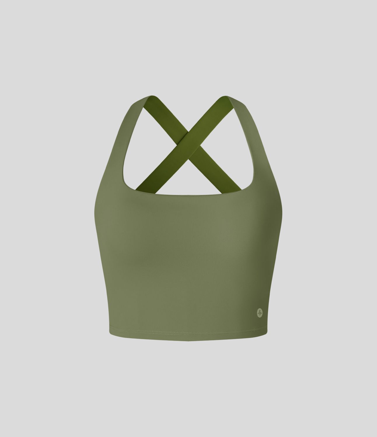 SoftlyZero™ Airy Square Neck Backless Crisscross Cropped Cool Touch Yoga Tank Top-UPF50+ A-C Cups