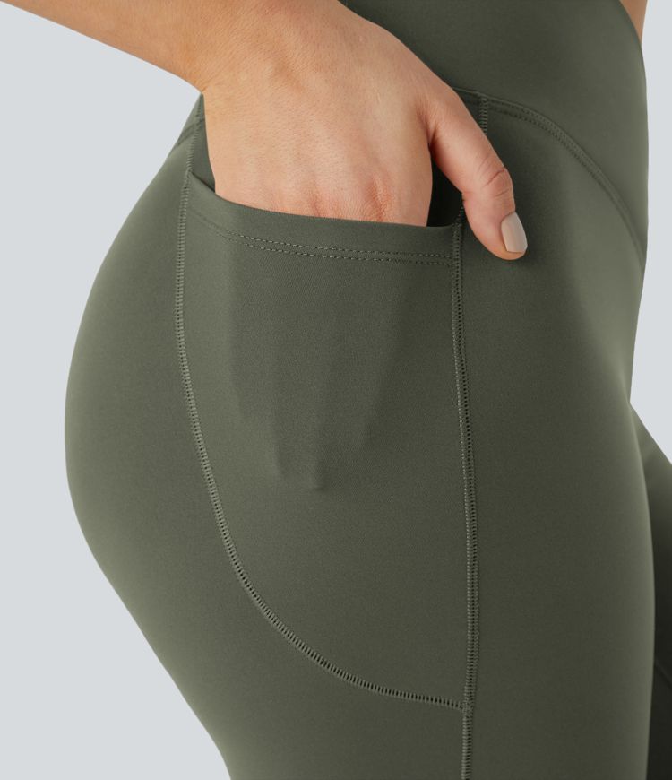 Patitoff™ Pet Hair Resistant Thermal Crossover Pocket Casual Leggings