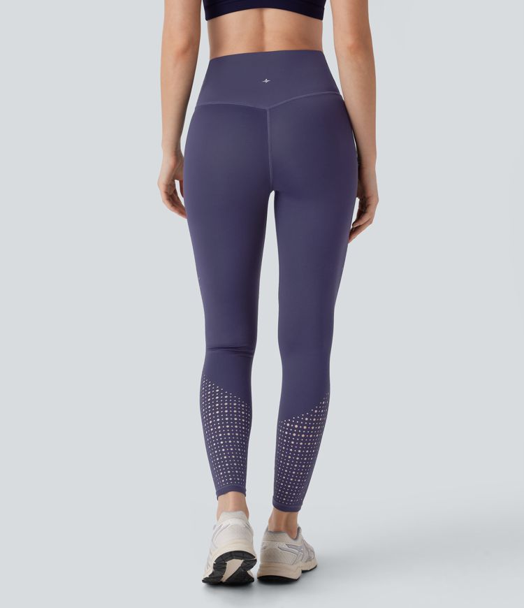 SpeedWave™ High Waisted Tummy Control Perforated Quick Dry Workout Leggings