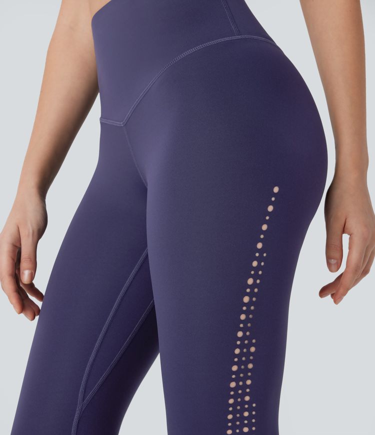 SpeedWave™ High Waisted Tummy Control Perforated Quick Dry Workout Leggings