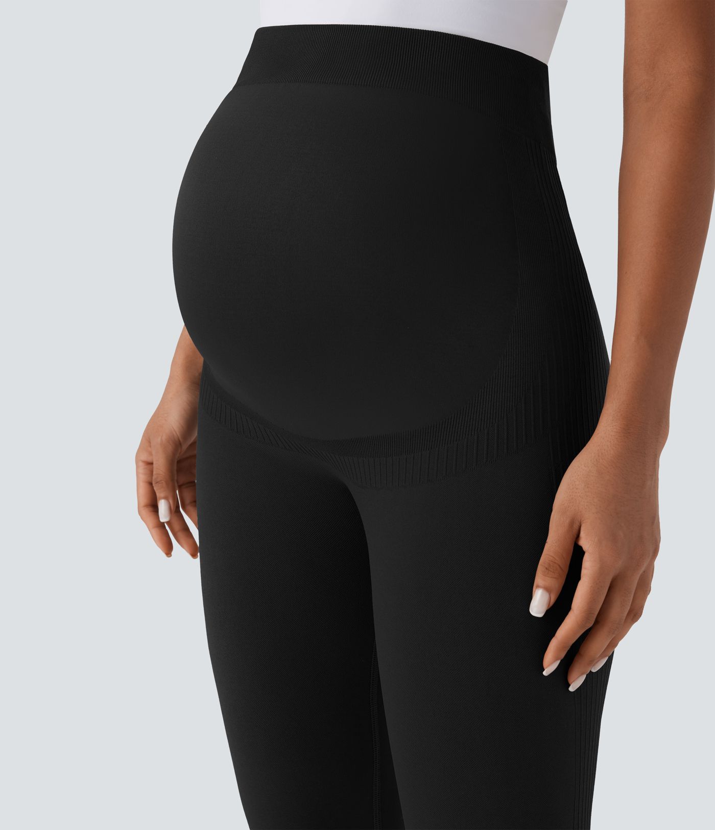 Naadloze Flow – 7/8 zwangerschaps-yogaleggings met superhoge taille