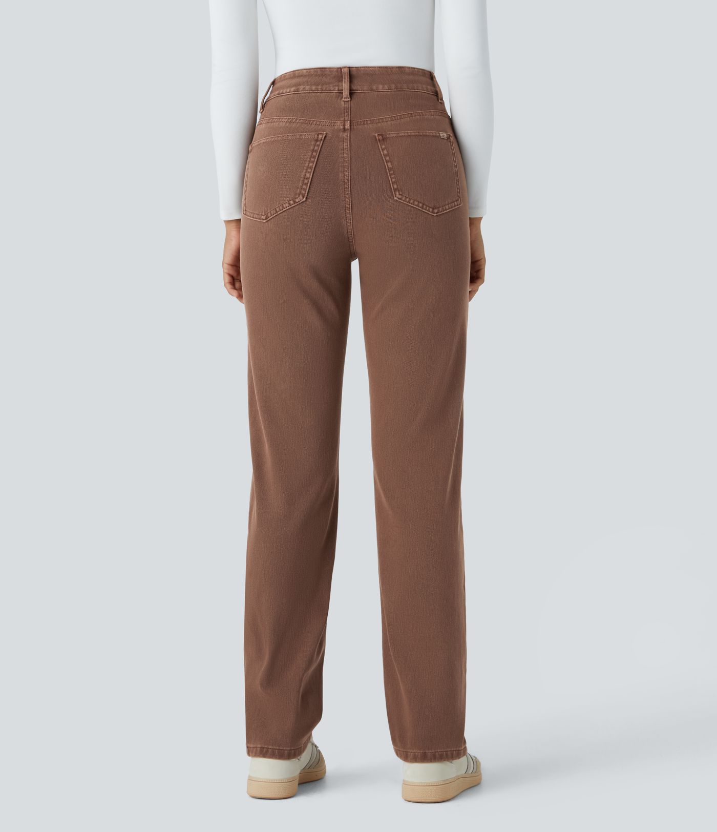 Halara Flex™ High Waisted Pockets Straight Leg Colorful Casual Jeans