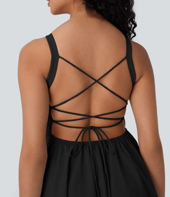 Breezeful™ Lace Up Corset Quick Dry Micro Mini Dress