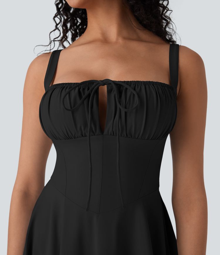 Breezeful™ Lace Up Corset Quick Dry Micro Mini Dress