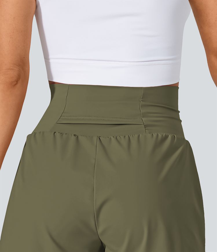 SoftlyZero™ Airy Super High Waisted Cool Touch Yoga Shorts with Pockets