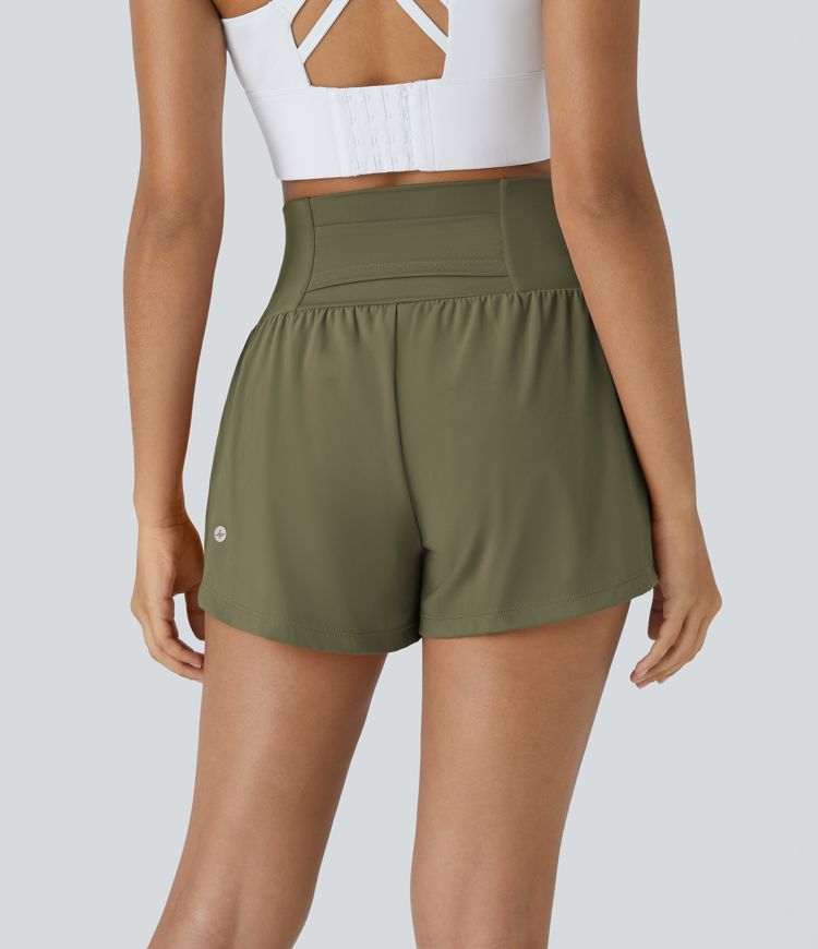 SoftlyZero™ Airy Super High Waisted Cool Touch Yoga Shorts with Pockets
