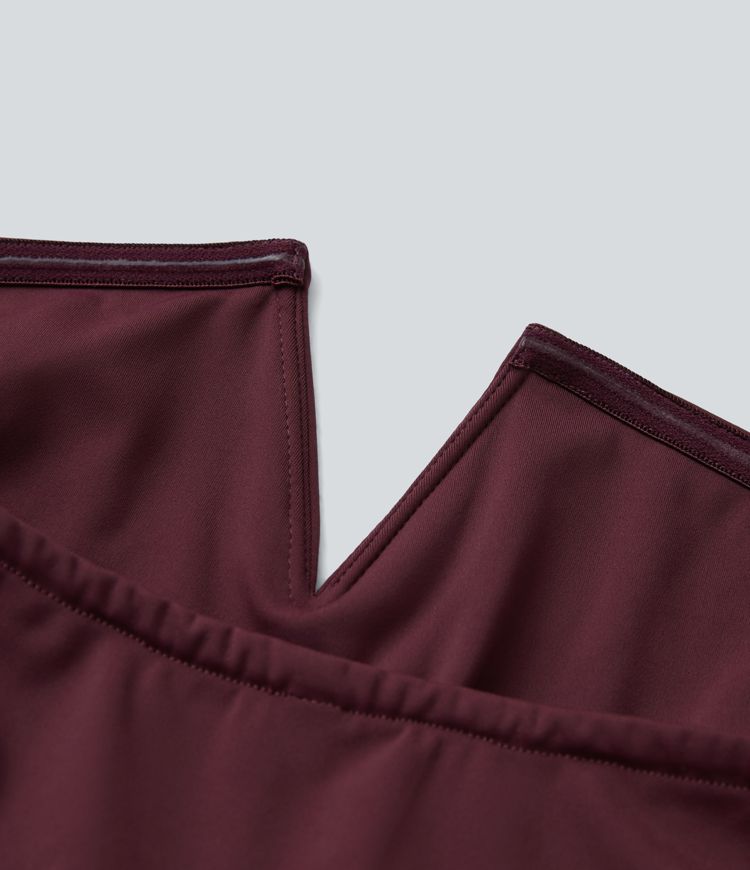 SoftlyZero™ Airy Boat Neck Long Sleeve Keyhole Back 2-in-1 Pocket Wide Leg Cool Touch Casual Jumpsuit-UPF50+