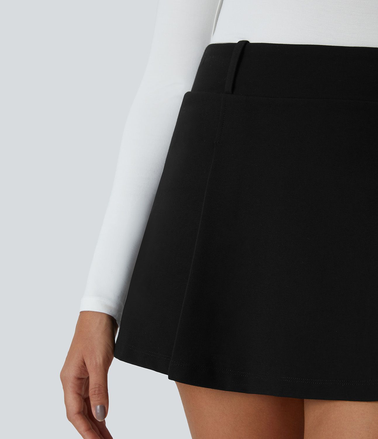Falda corta tiro alto bolsillo lateral 2 en 1