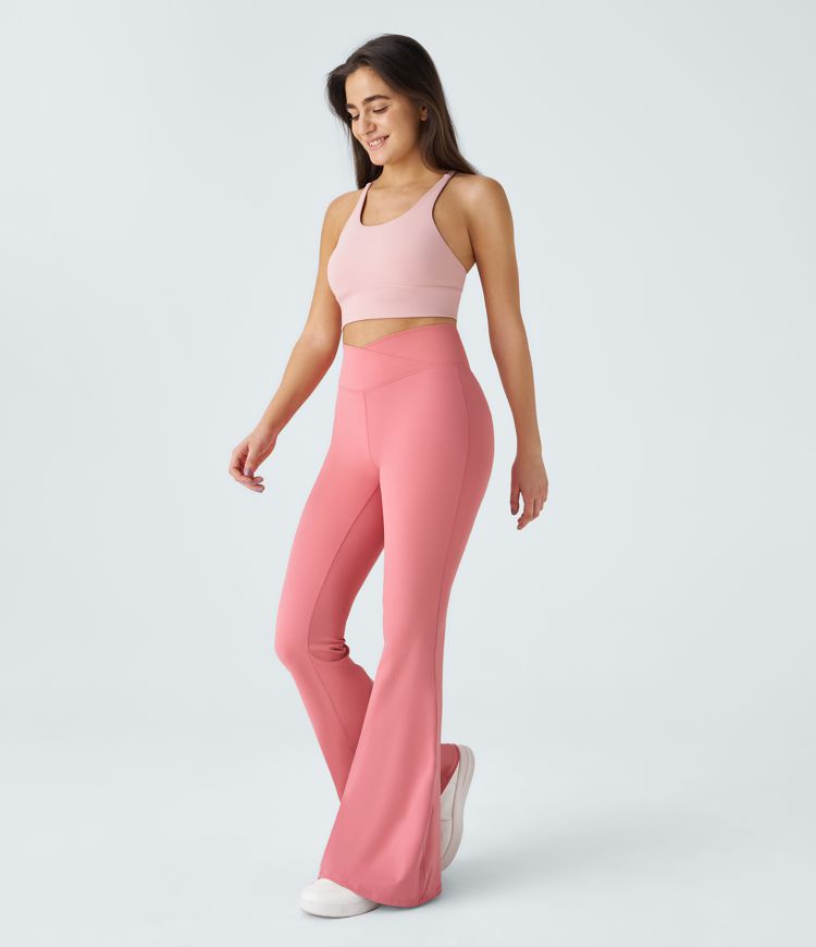 Crossover High Waisted Pocket Leggings