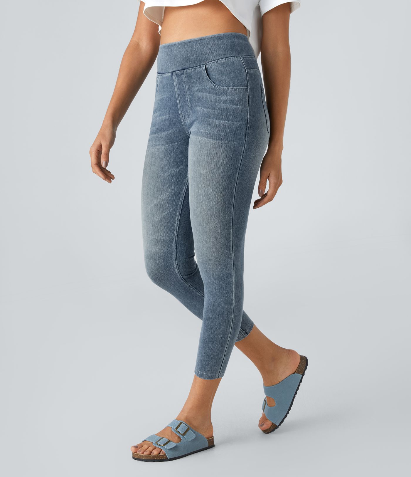 Halara Flex™ High Waisted Pockets Denim Casual Leggings