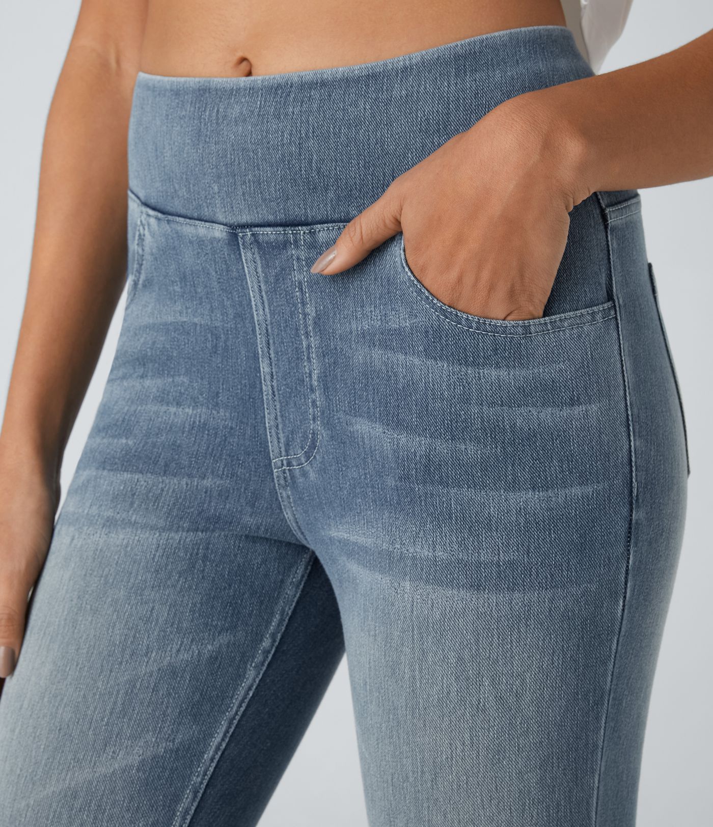 Halara Flex™ High Waisted Pockets Denim Casual Leggings