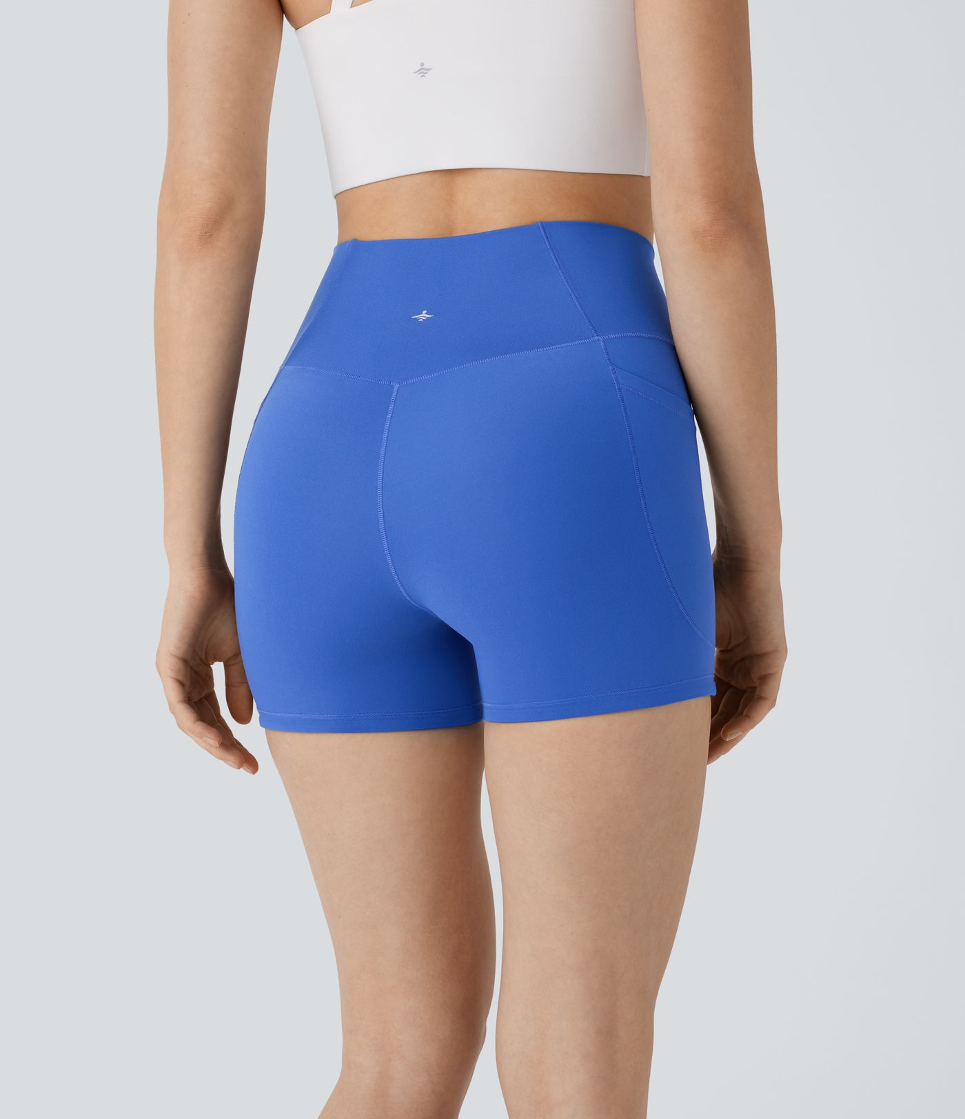 Softlyzero™ - Rutschfeste Crossover-Yoga-Shorts mit hohem Bund und Seitentaschen 7,62cm