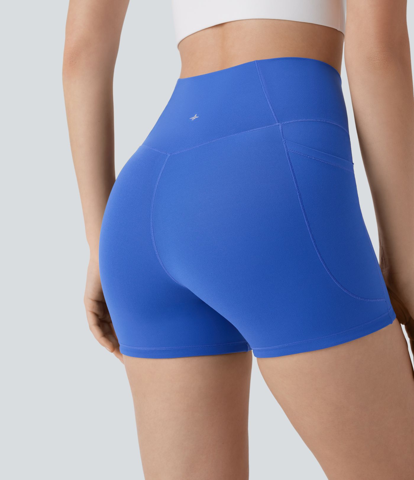 Softlyzero™ - Rutschfeste Crossover-Yoga-Shorts mit hohem Bund und Seitentaschen 7,62cm