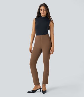 Pantalon de travail Halara Flex™ Taille Haute à Poches et Coupe Fuselée