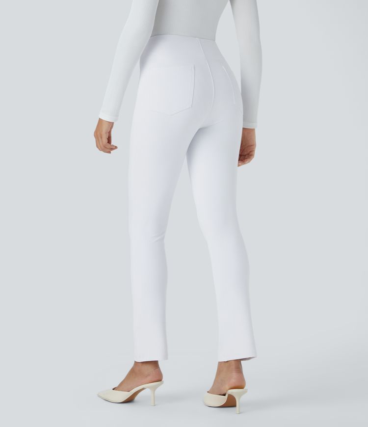 Pantalón Halara Flex™ oficina ajustado tiro alto bolsillo lateral posterior