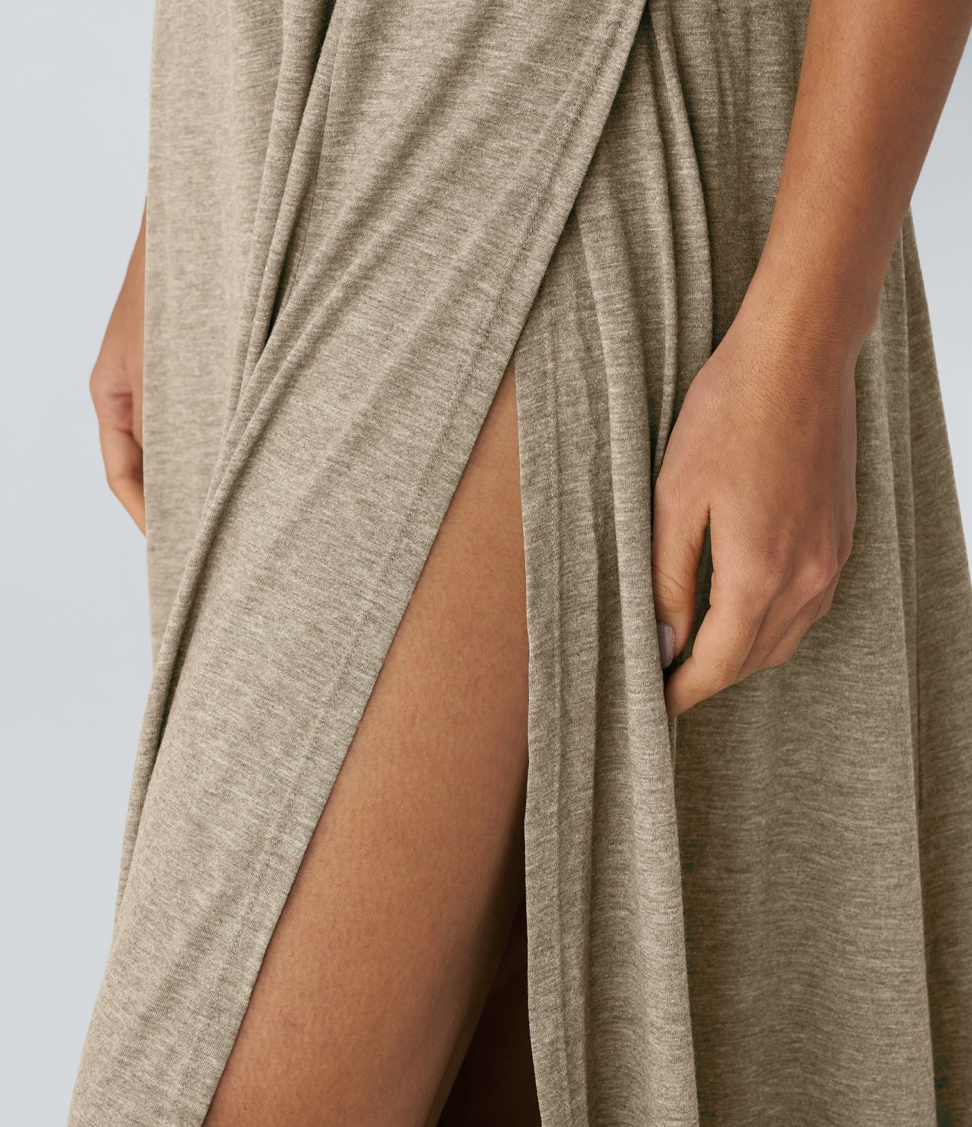 U Neck Flowy Maxi Casual Tank Dress