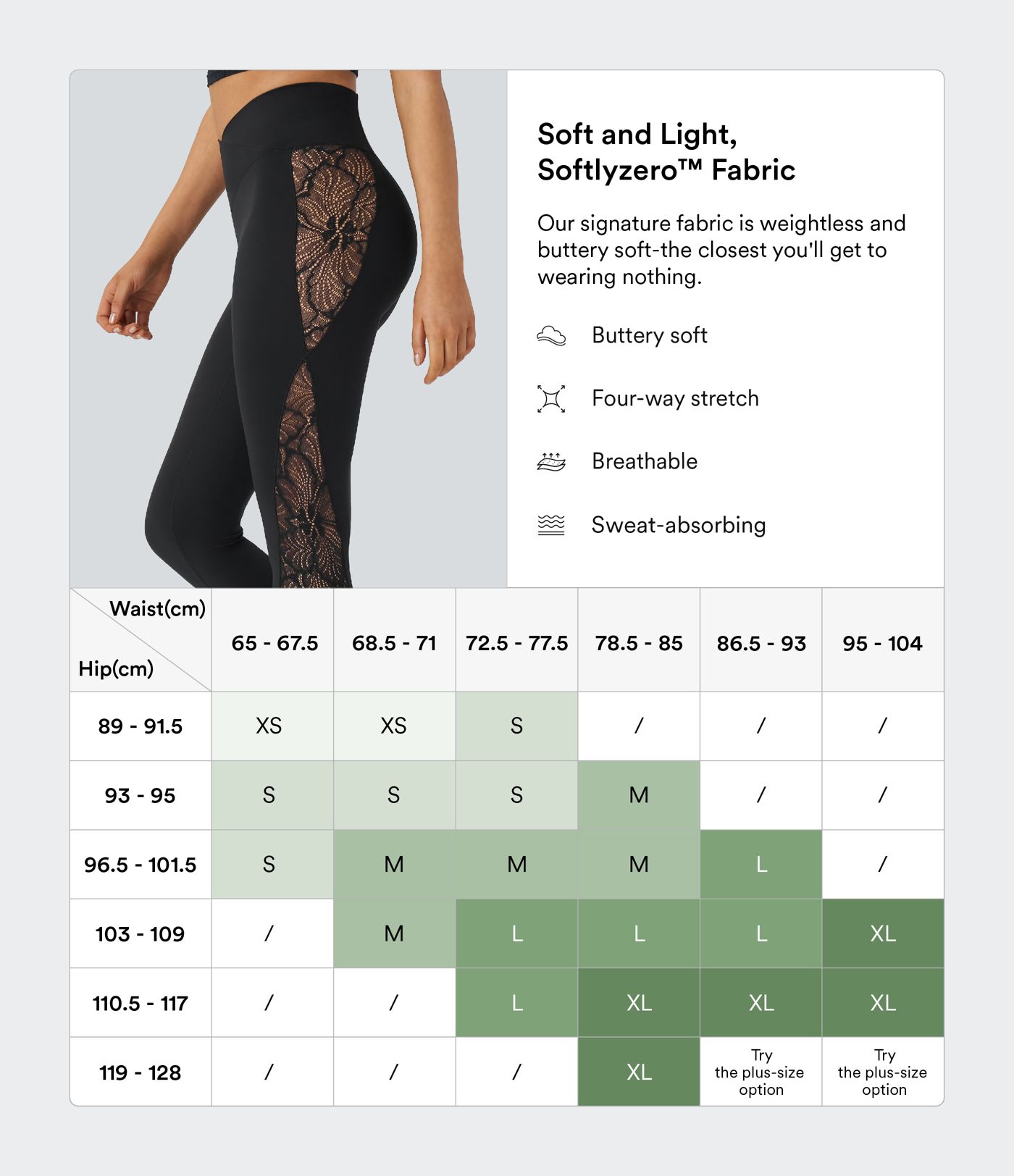 SoftlyZero™ Leggings de Yoga Taille Haute avec Contraste en Dentelle et Poches - Protection UV UPF50+
