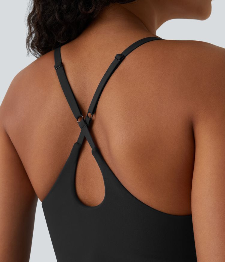 SoftlyZero™ プラッシュ 2-in-1 ポケット フレア スリップ アクティブ ドレス