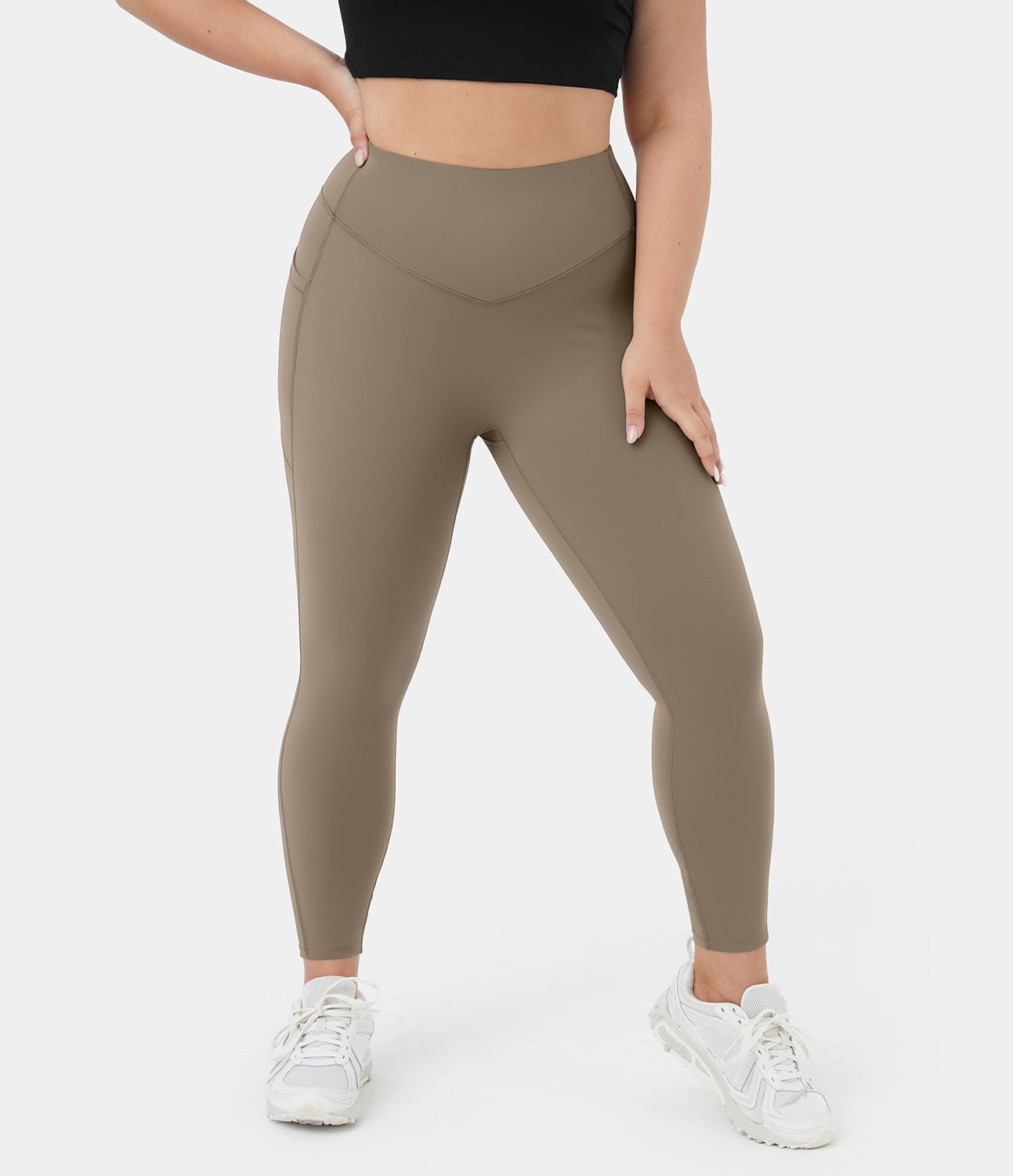 Leggings For Women Tummy Control MOREFEEL Plus Size Leggings With