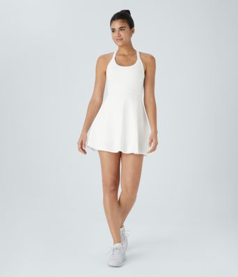 Backless Twisted Active Dress A-C Cups