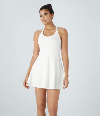 Backless Twisted Active Dress A-C Cups