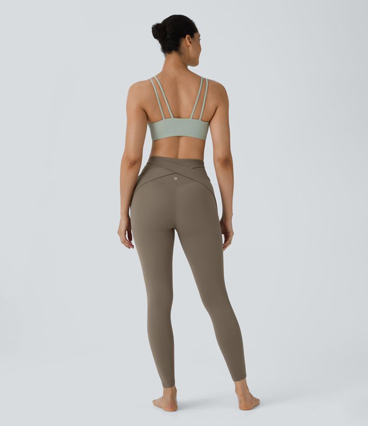 Halara UltraSculpt™ High-Waist Crossover Backstrap 7/8 Length Workout Leggings