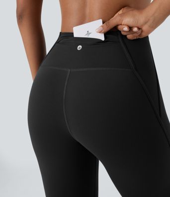High Waisted Pocket Contrast Mesh Pickleball Leggings