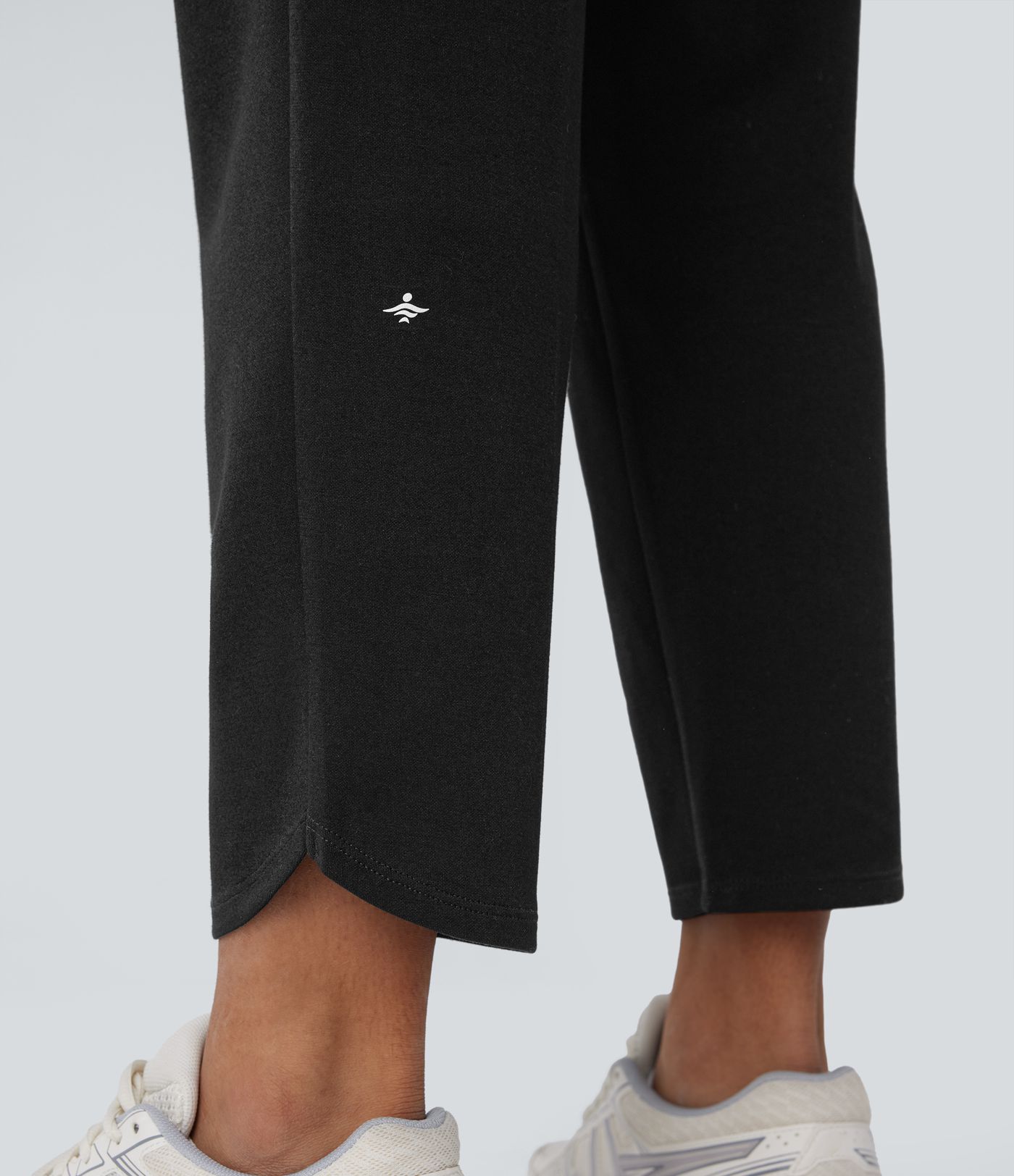 High Waisted Drawstring Pocket Tapered Running Pants