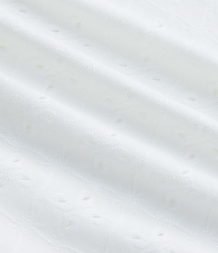 Jupe longue de plage 2-en-1 taille haute avec broderie anglaise, volants et fente