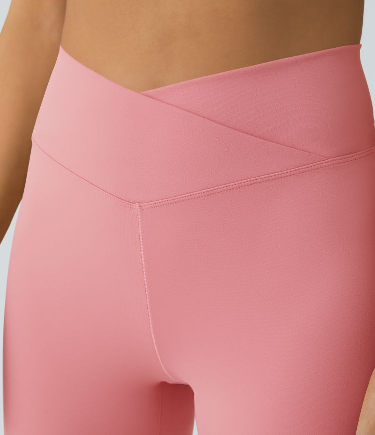 Crossover High Waisted Pocket Leggings