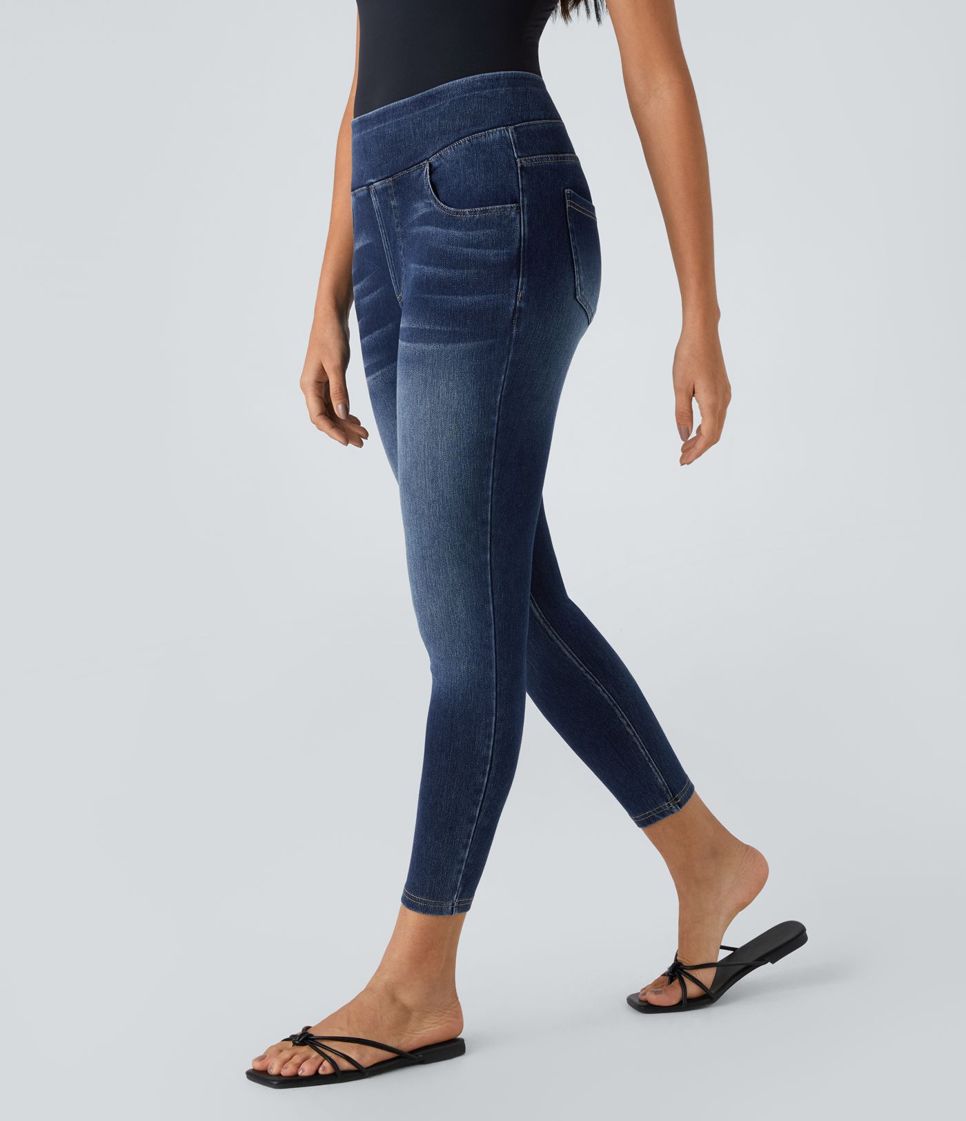 Halara Flex™ High Waisted Pockets Denim Casual Leggings