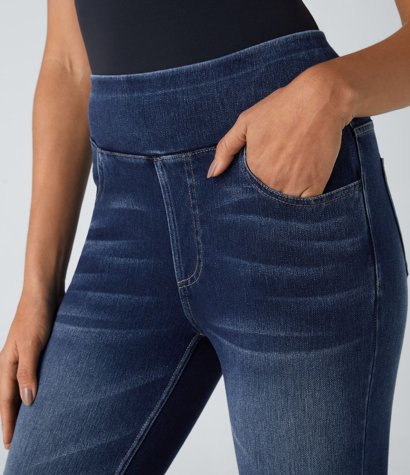 Halara Flex™ High Waisted Pockets Denim Casual Leggings