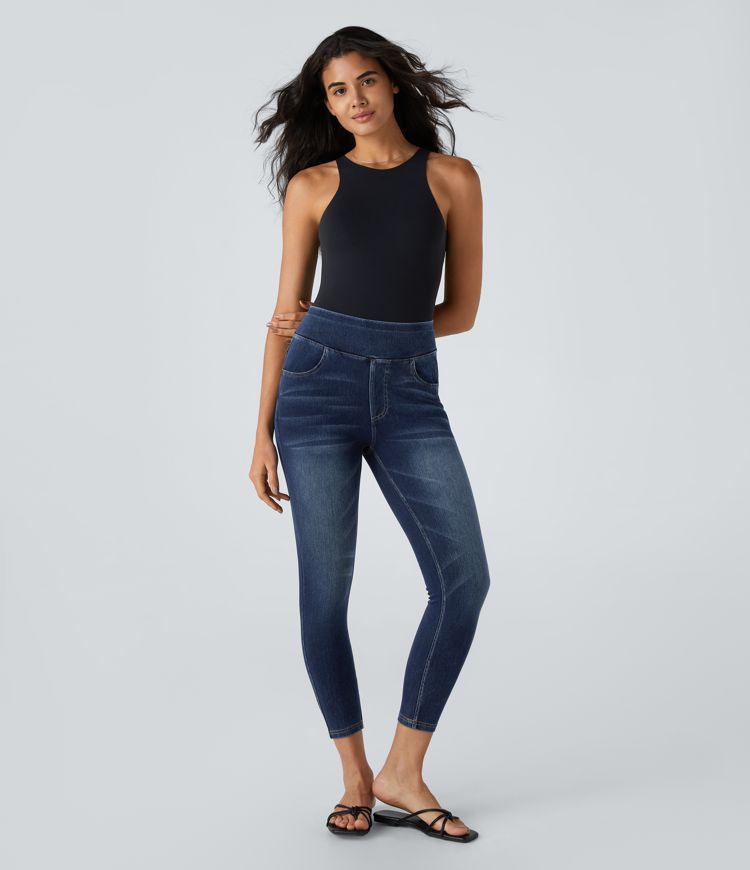 Halara Flex™ High Waisted Pockets Denim Casual Leggings