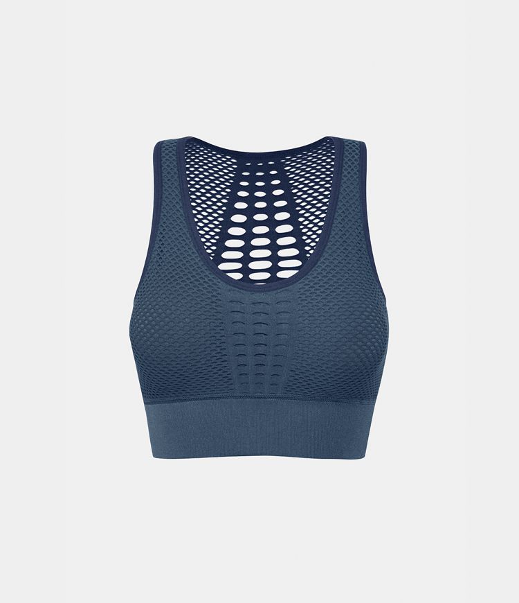 Brassière de sport yoga maintien léger découpes patchwork sans couture OneForm Seamless Flow