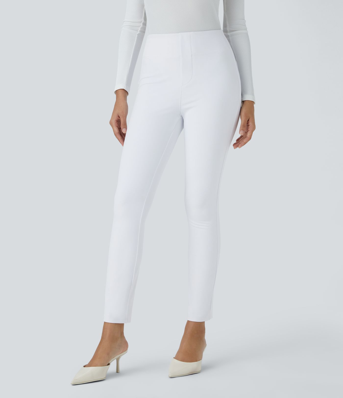 Pantalón Halara Flex™ oficina ajustado tiro alto bolsillo lateral posterior