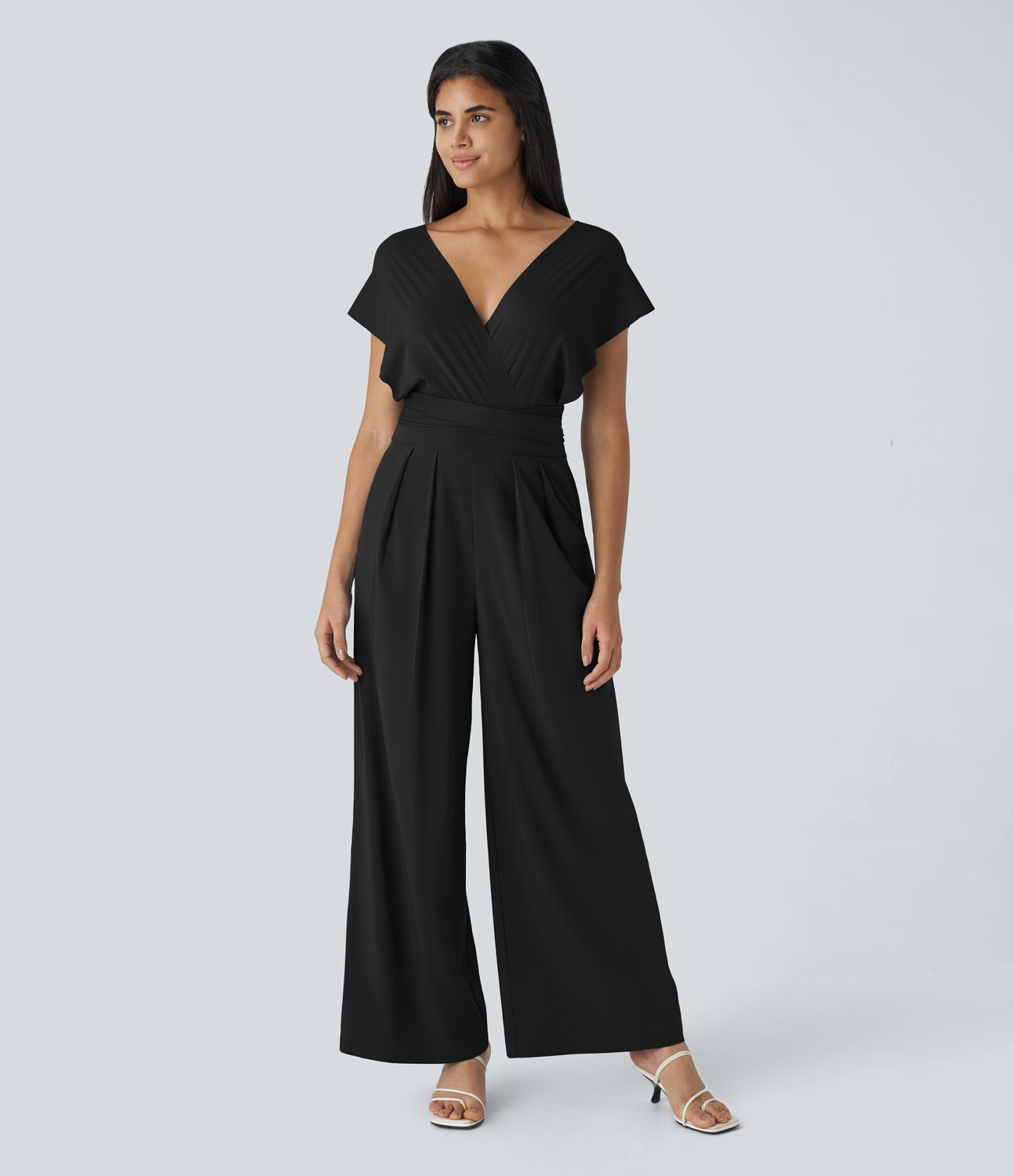 Breezeful™ Tie Pocket Quick Dry Jumpsuit