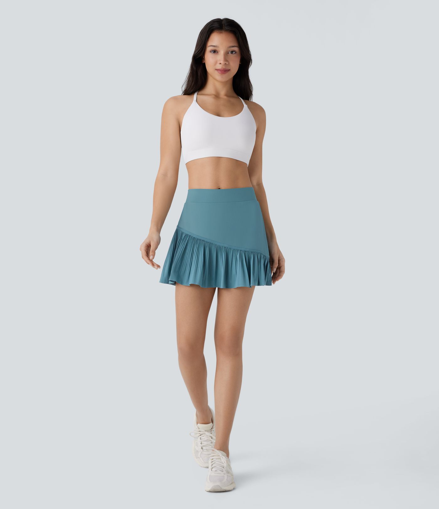 Breezeful™ Jupe-short mini plissée 2-en-1 taille haute avec poche latérale séchage rapide pour padel