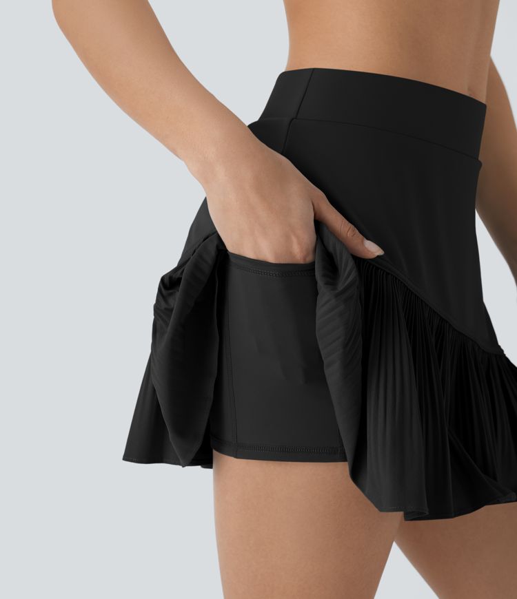 Breezeful™ High Waisted 2-in-1 Pocket Plisse Mini Quick Dry Pickleball Skirt
