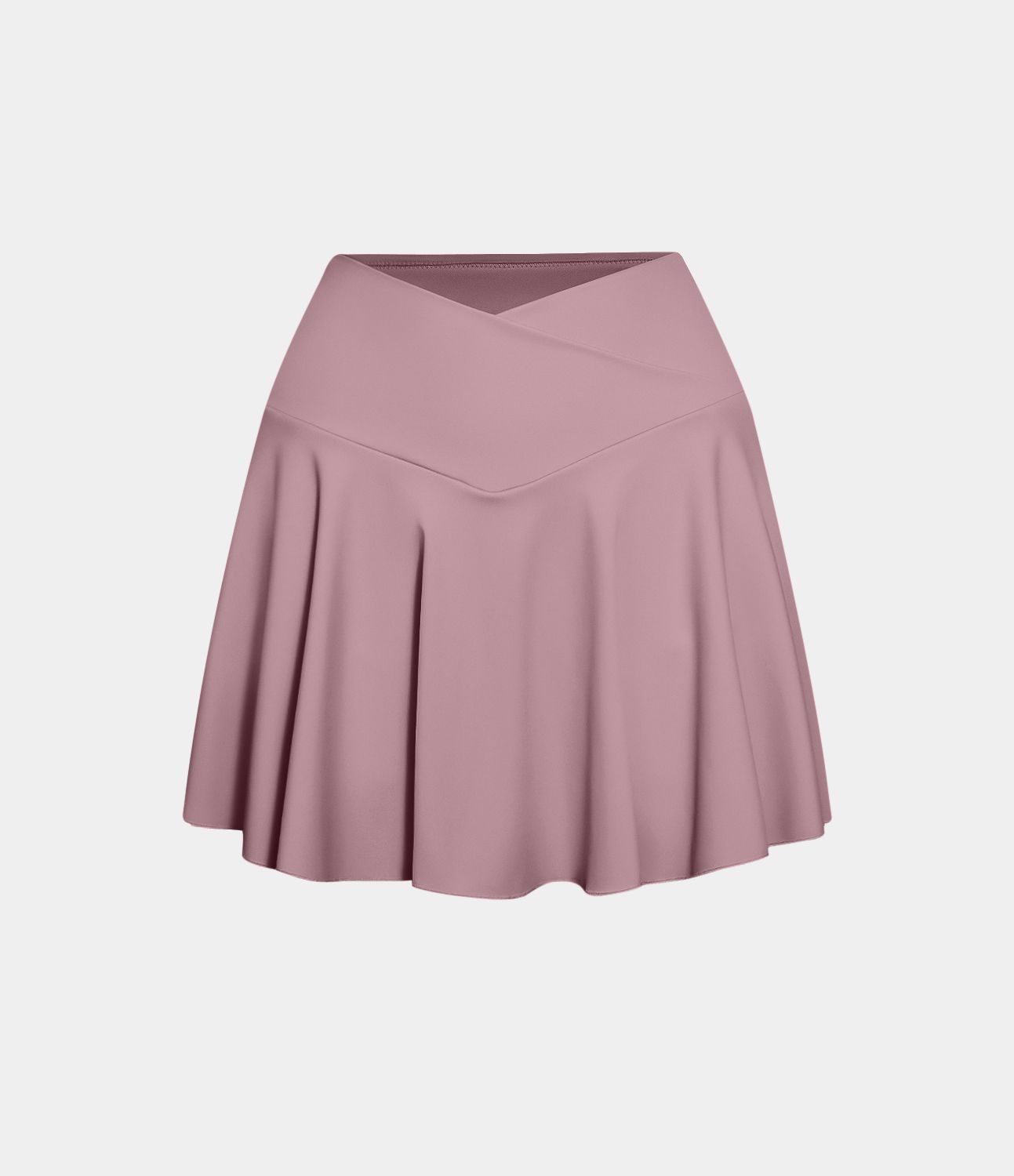 SoftlyZero™ Airy Comfy High Waisted Crossover 2-in-1 Pocket Flare Cool Touch Tennis Women Pleated Mini Skirt-UPF50+