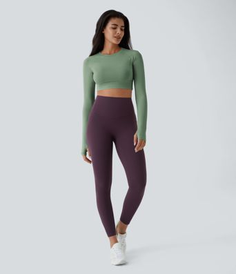 In My Feels schlichtes, kurz geschnittenes Sporttop mit Daumenloch