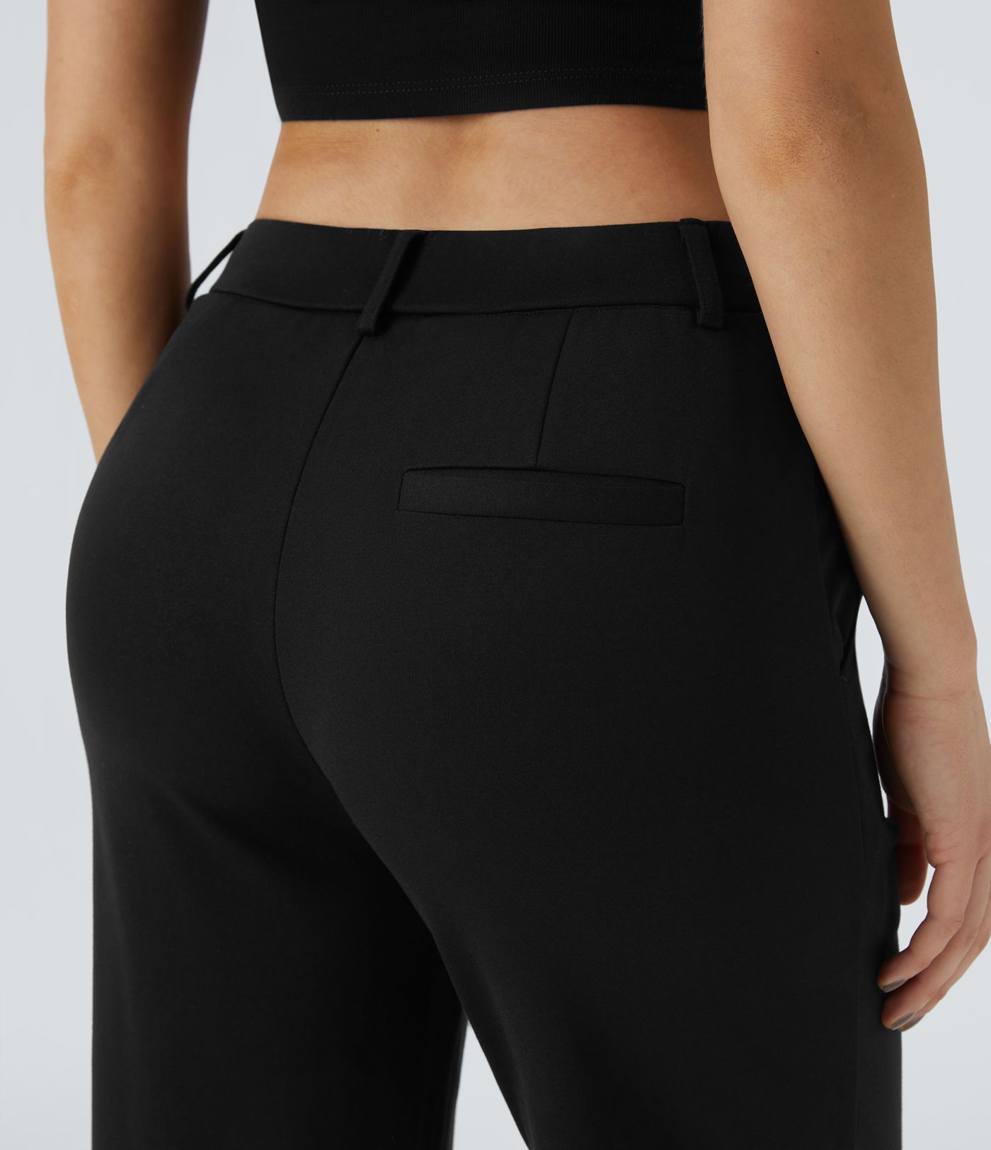 Pantalón Halara Flex™ traje oficina pierna recta bolsillo lateral tiro alto