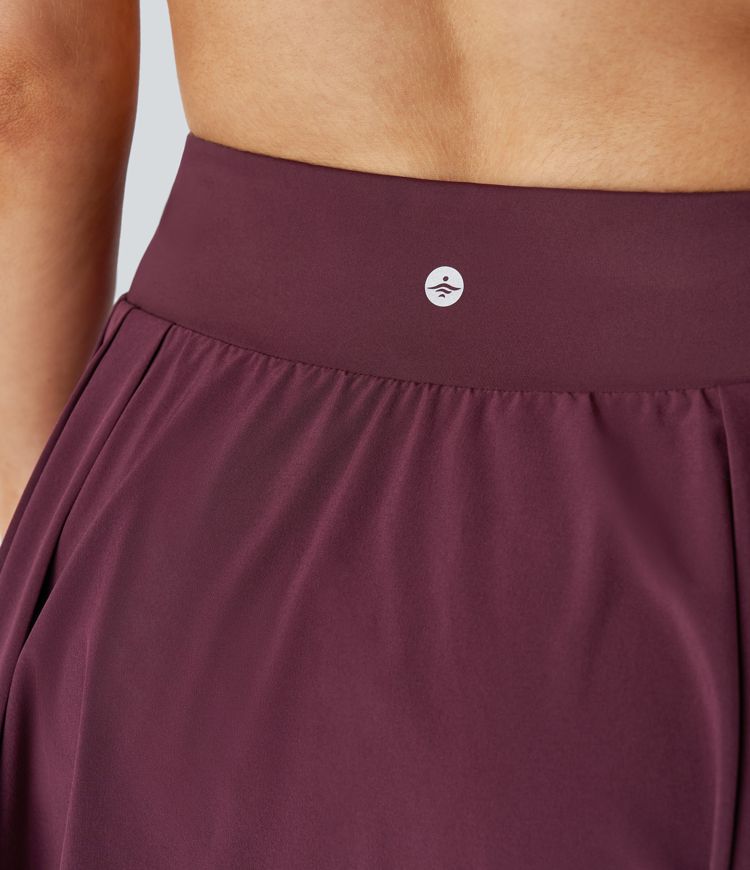 Breezeful™ High Waist 2-in-1 Side Pocket Pleated Mini Quick Dry Tennis Skirt