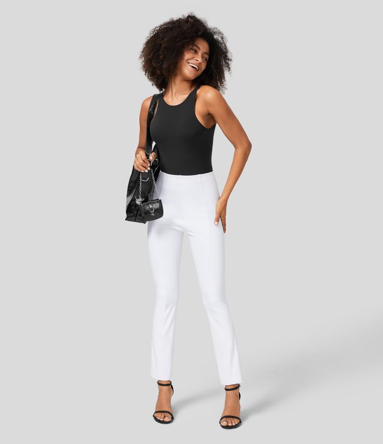 Halara Flex™ kõrge vöökohaga kõhukontrolliga reguleeritava äärega 7/8 tööpüksid